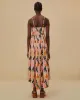 The Kiss Multicolor Sleeveless Midi Dress sold by ban.do