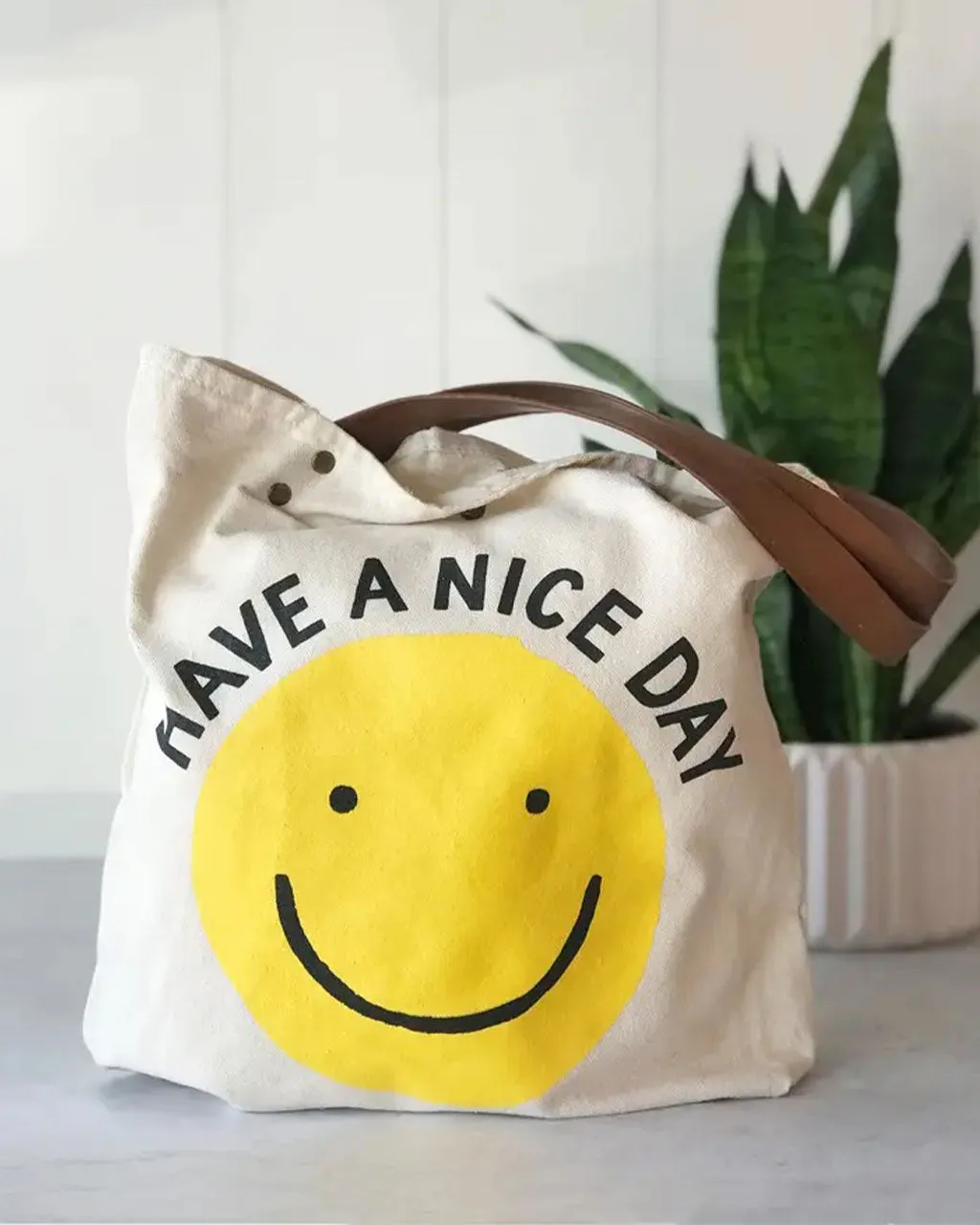Smiley Tote sold by ban.do product image thumbnail 2