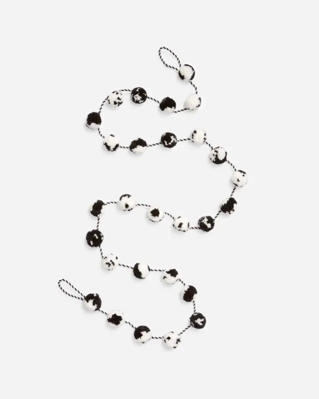 Pom Garland - Black/White sold by ban.do