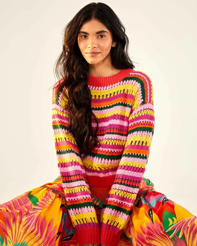 Fruit Dream Crochet Sweater sold by ban.do