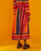 Banana Sky Stripe Midi Skirt sold by ban.do