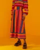 Banana Sky Stripe Midi Skirt sold by ban.do