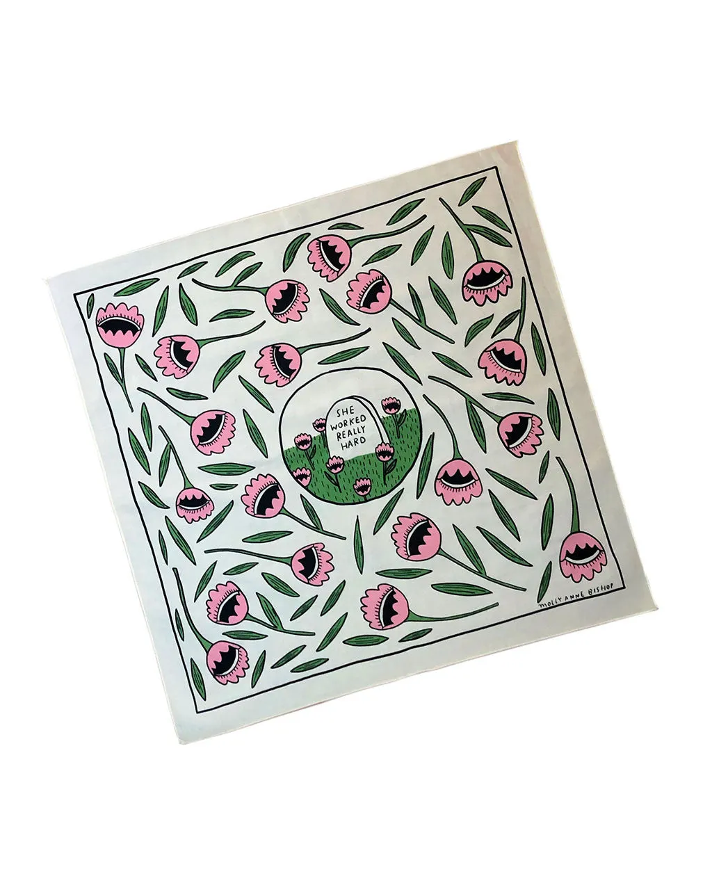 She Worked Really Hard Bandana sold by ban.do