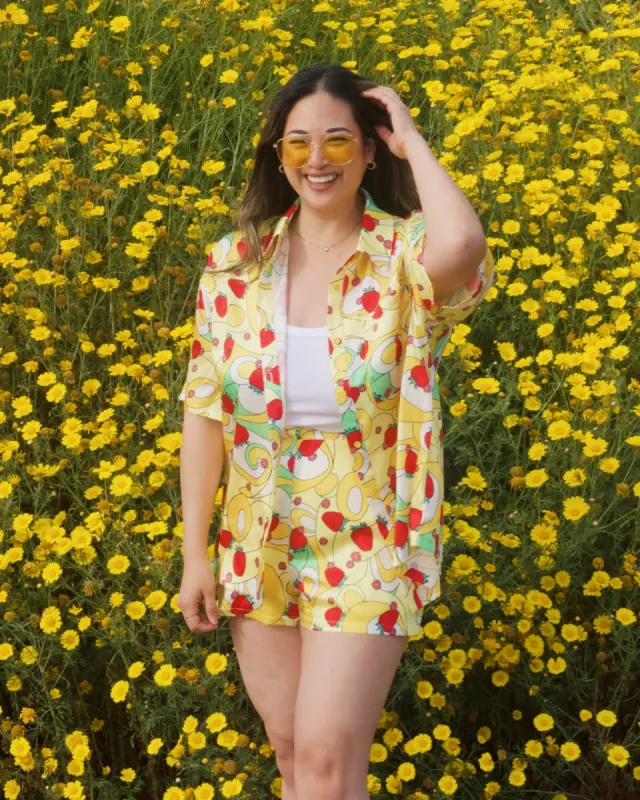 Psychedelic Strawberry Shirt sold by ban.do