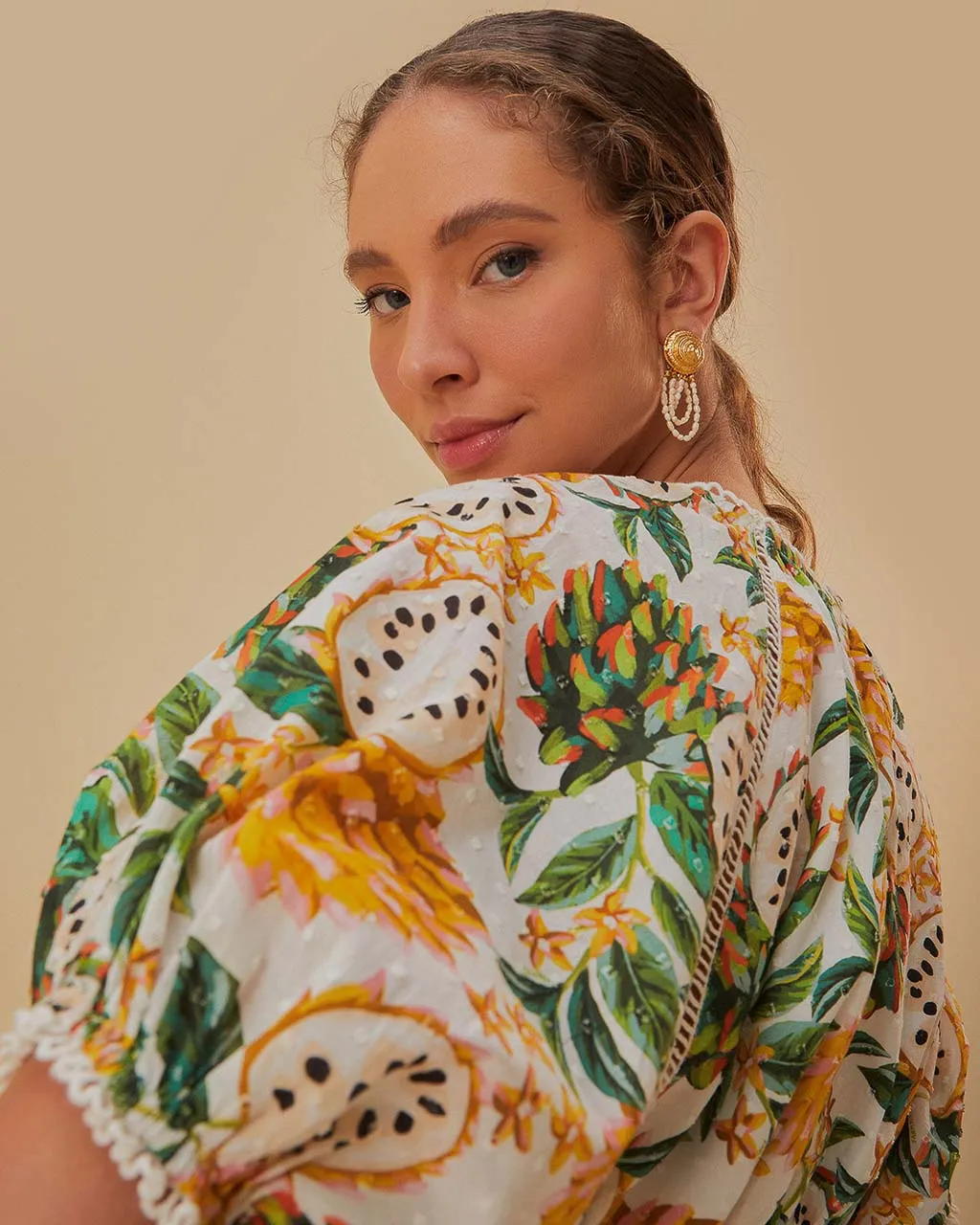 Off-White Biriba Cropped Top sold by ban.do product image thumbnail 3