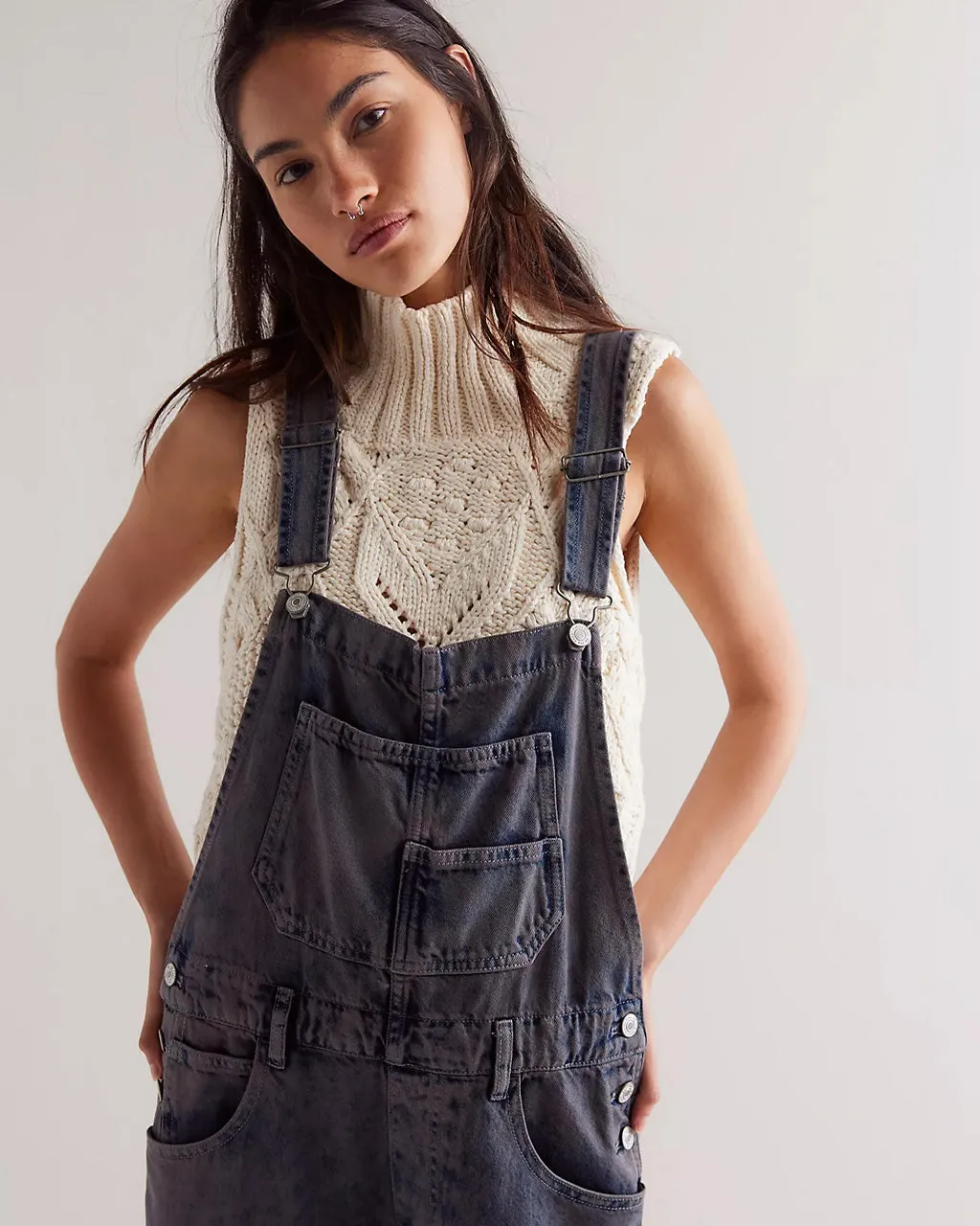 We The Free Ziggy Denim Overalls - City Fog sold by ban.do product image thumbnail 3