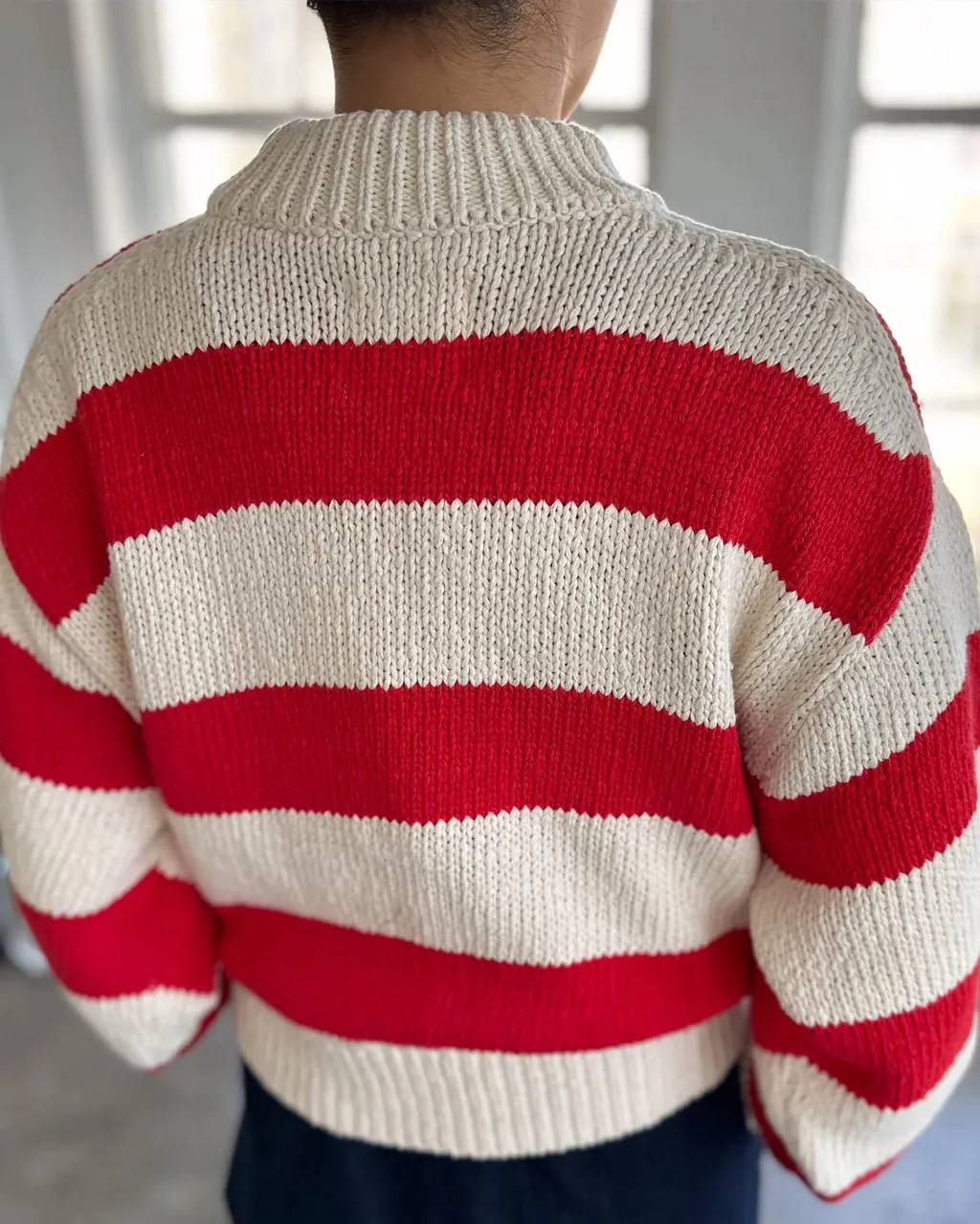 Zoe Sweater - Red Stripe sold by ban.do product image thumbnail 2