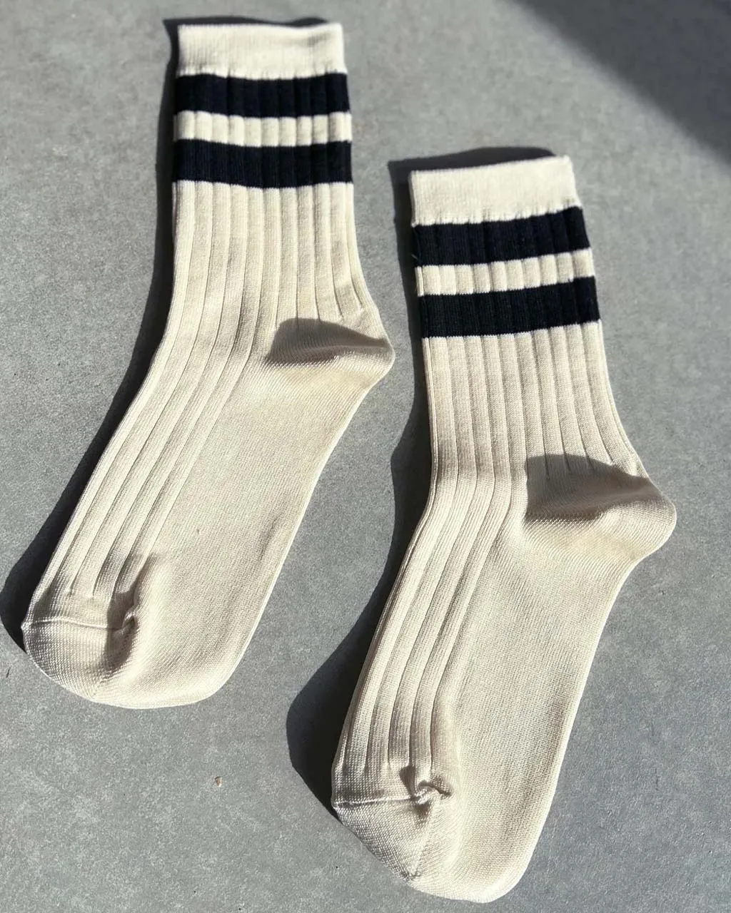 Her Varsity Socks - Cream Black sold by ban.do product image thumbnail 3