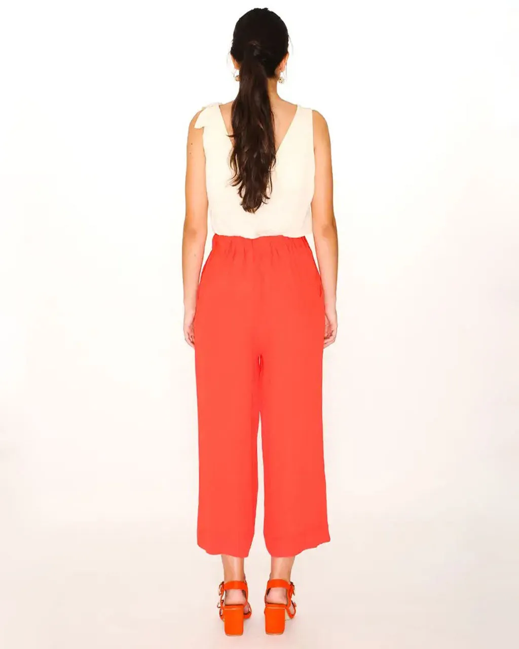 Red Alma Trousers sold by ban.do product image thumbnail 2