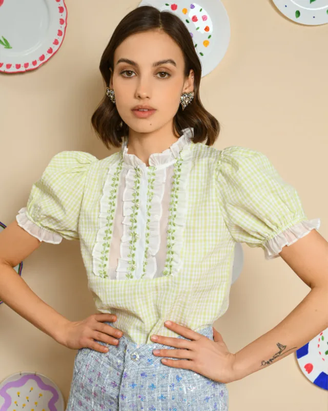 Noord Gingham Top sold by ban.do