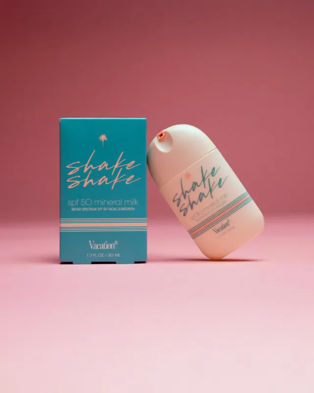 Shake Shake SPF 50 Mineral Milk Face Sunscreen sold by ban.do