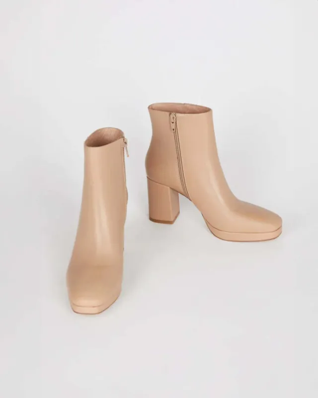 Rachel Heeled Boot - Clay made by Intentionally Blank