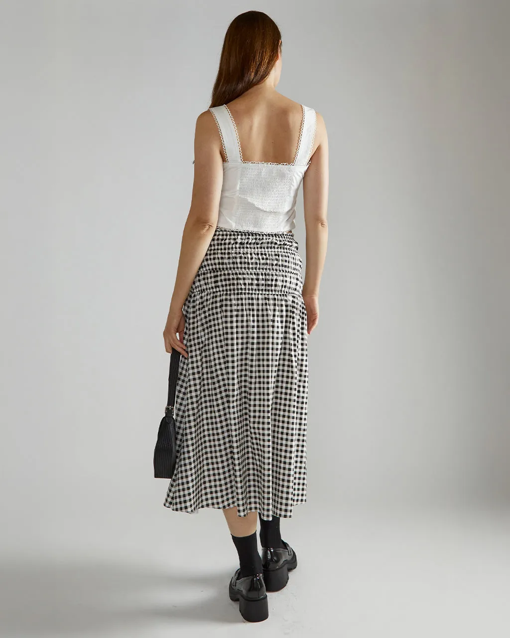 Black And White Gingham Skirt sold by ban.do product image thumbnail 2