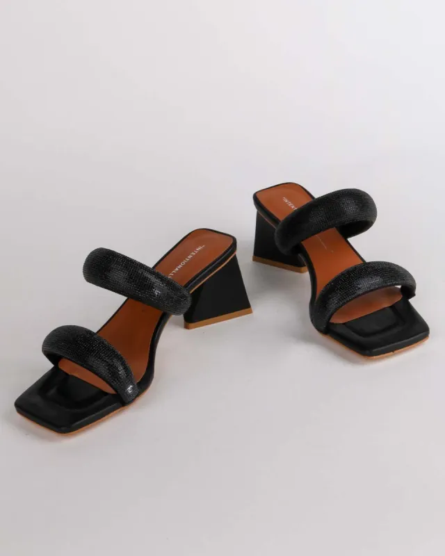 Razzle Sandal - Black sold by ban.do