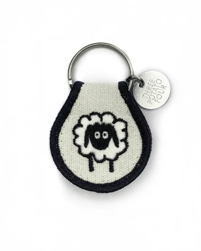 Sheep Patch Keychain sold by ban.do