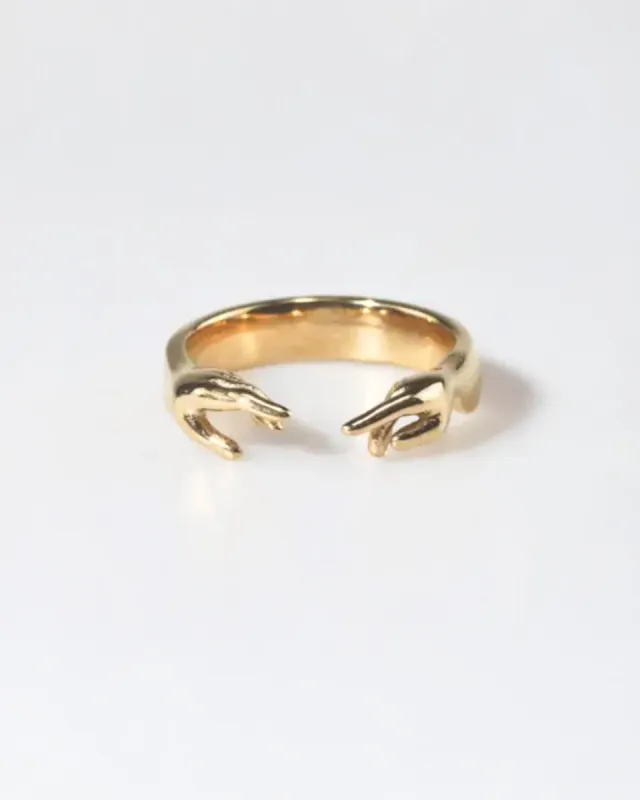 The Hug Ring - Gold sold by ban.do