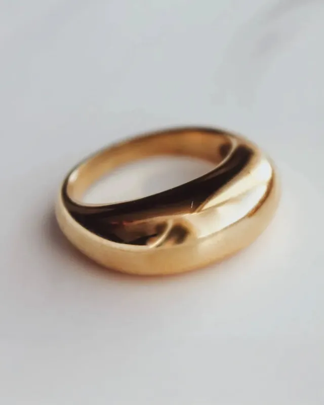 Dome Ring - Gold sold by ban.do