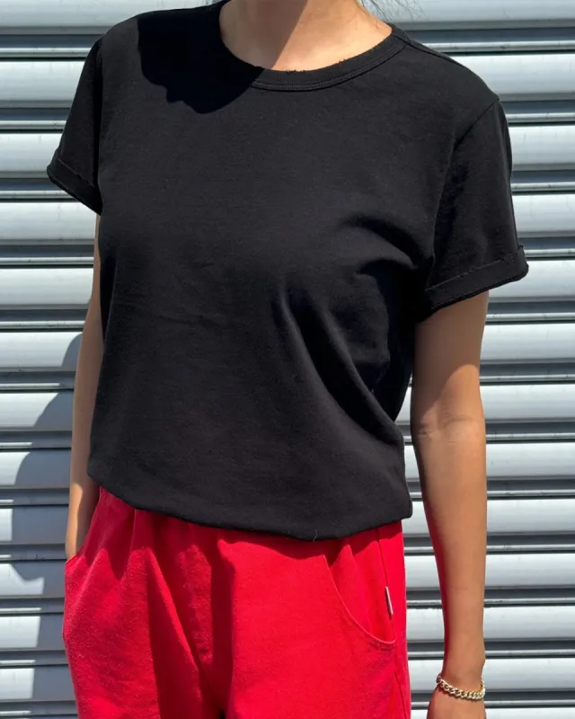 Organic Cotton Vintage Boy Tee - True Black sold by ban.do
