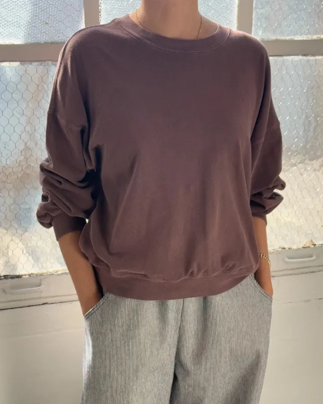 Cali Jersey Sweatshirt - Espresso sold by ban.do