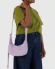 Small Nylon Crescent Bag w/ Key Leash - Dusty Pink sold by ban.do