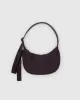 Small Nylon Crescent Bag w/ Key Leash - Chocolate Plum sold by ban.do