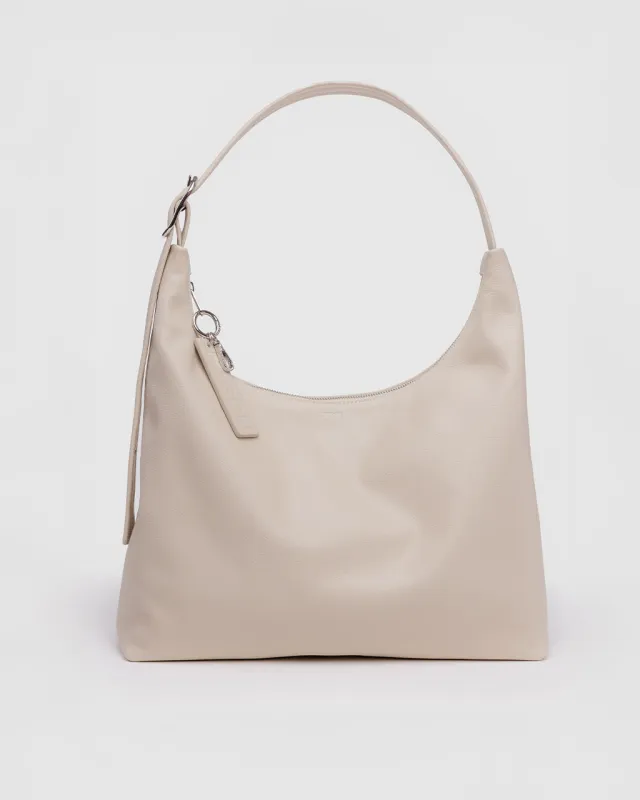 Recycled Leather Shoulder Bag - Stone sold by ban.do