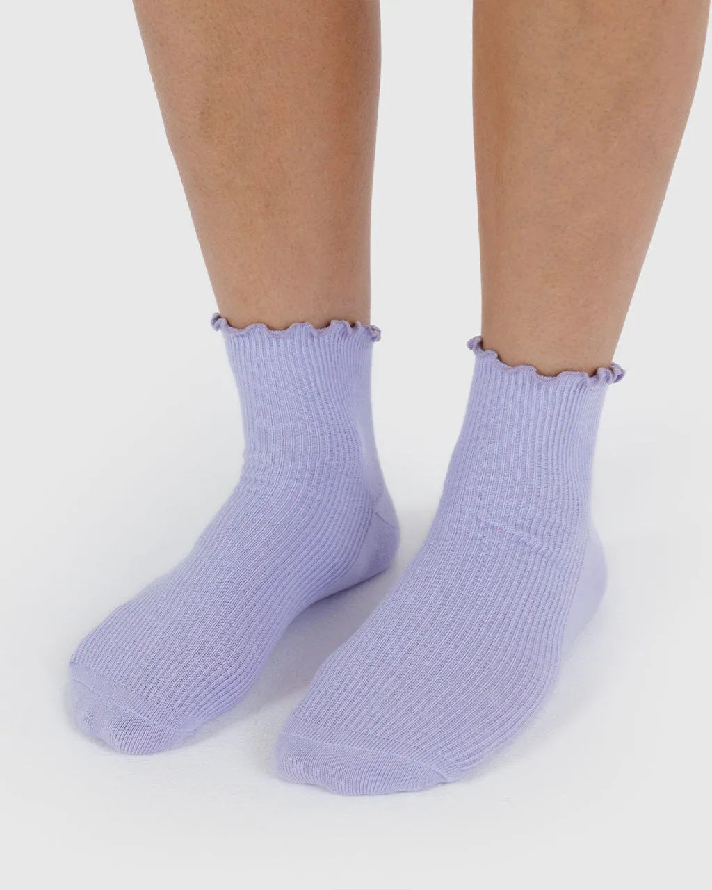 Lettuce Edge Sock Set Of 2 - Lavender & Red sold by ban.do product image thumbnail 3