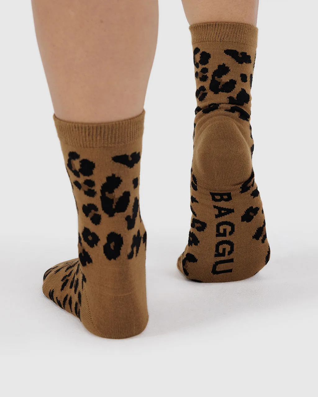 Crew Socks - Dark Leopard sold by ban.do product image thumbnail 4
