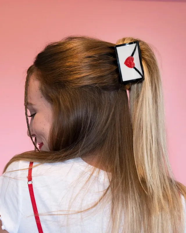 Love Letter Hair Claw sold by ban.do