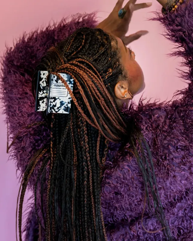 Composition Book Hair Claw sold by ban.do