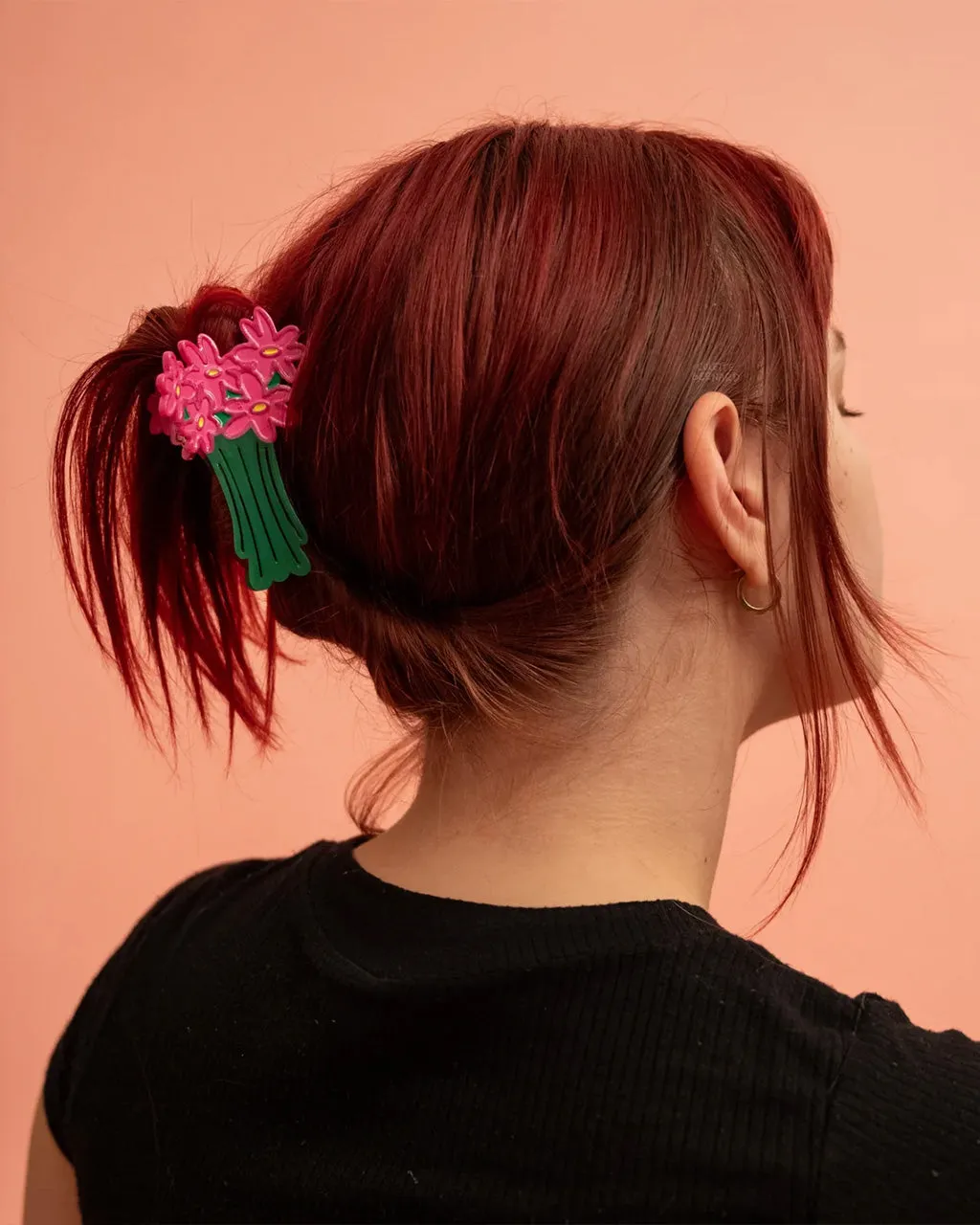 Bouquet of Flowers Hair Claw sold by ban.do