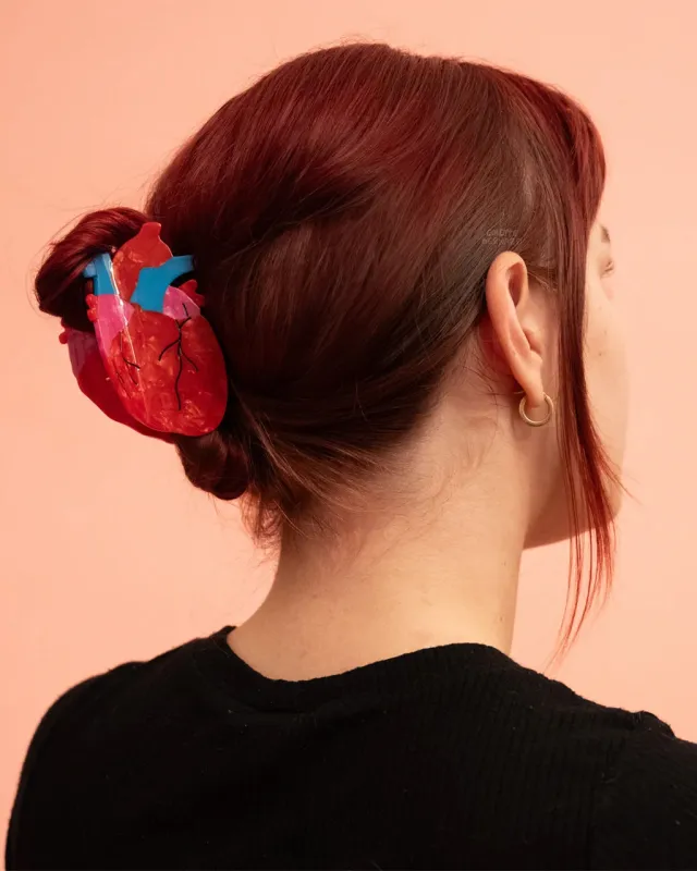 Anatomical Heart Hair Claw sold by ban.do