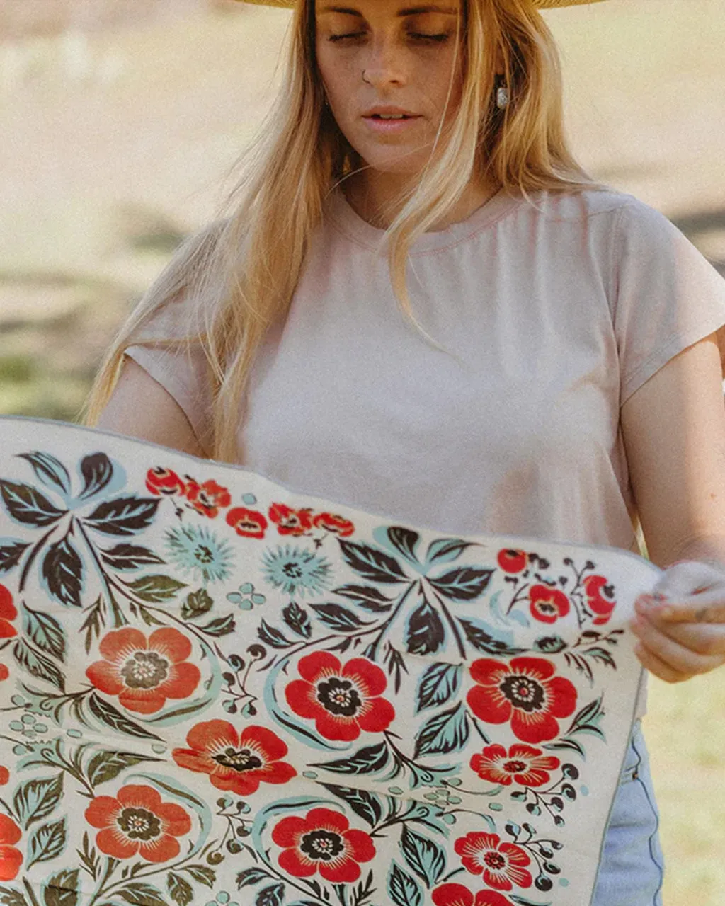 Spring Awakening Organic Cotton Bandana sold by ban.do product image thumbnail 3