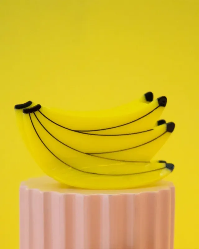 Large Banana Bunch Hair Claw sold by ban.do