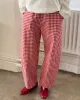 Gingham Arc Pants - Red Gingham sold by ban.do
