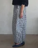 Gingham Arc Pants - Navy Gingham sold by ban.do