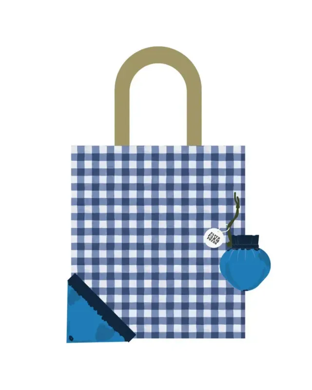 Blueberry Foldable Market Tote Bag sold by ban.do