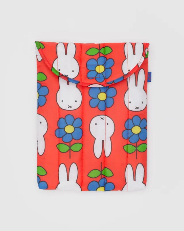 Puffy Laptop Sleeve 13" - Flower Miffy sold by ban.do