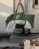 Large Cloth Crate Tote Bag - Green sold by ban.do