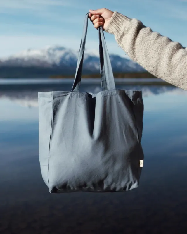 Organic Cotton Tote Bag - Blue sold by ban.do