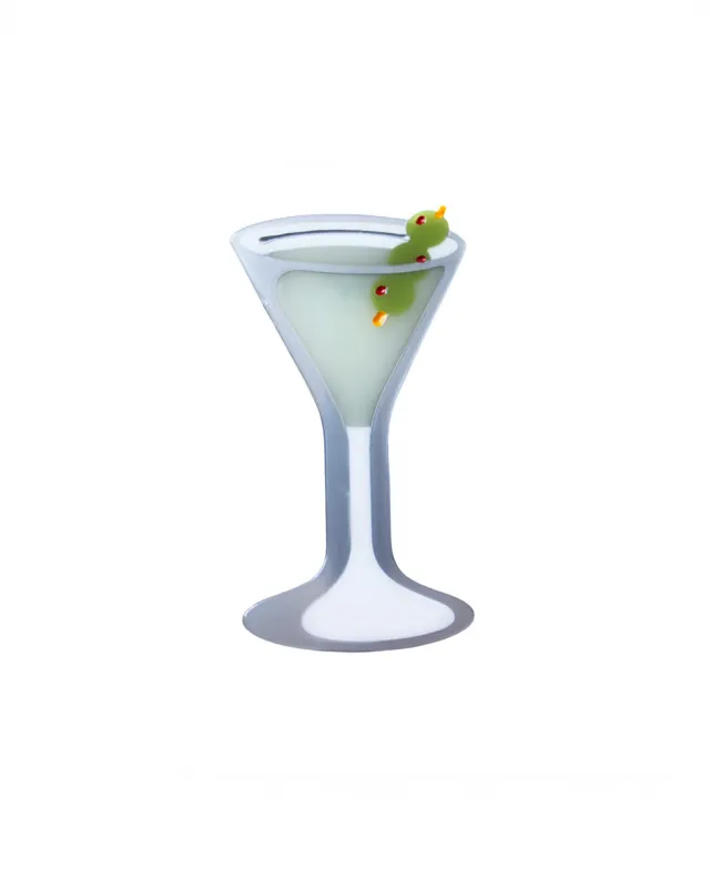 Martini Glass Hair Clip sold by ban.do