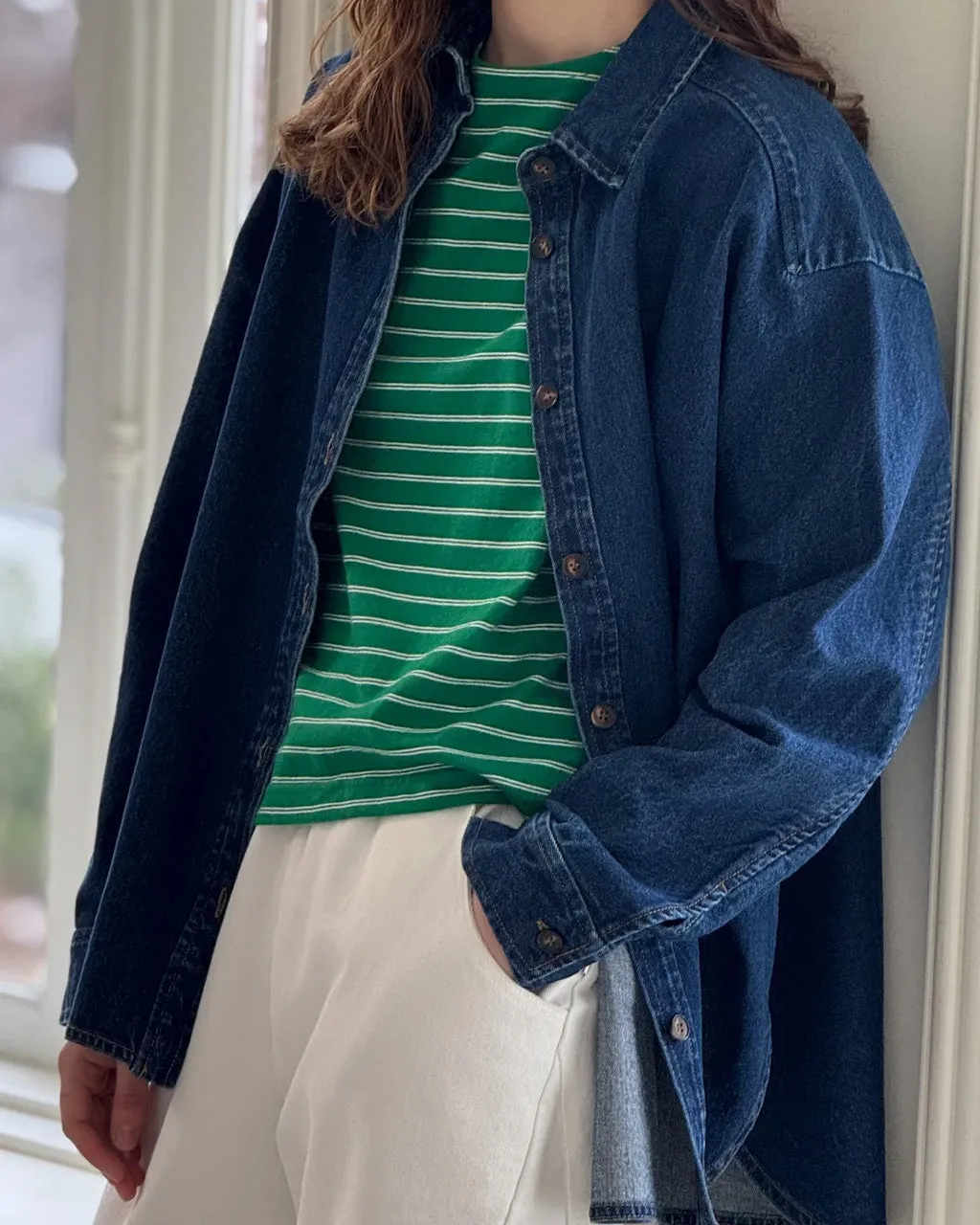 Owen Heavy Denim Shirt sold by ban.do