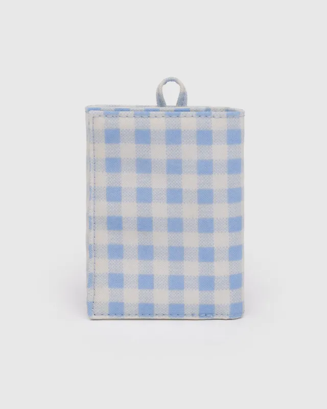 Snap Wallet - Light Blue Gingham sold by ban.do
