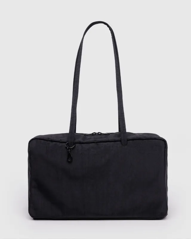 Medium Nylon Bowler Bag - Black made by BAGGU