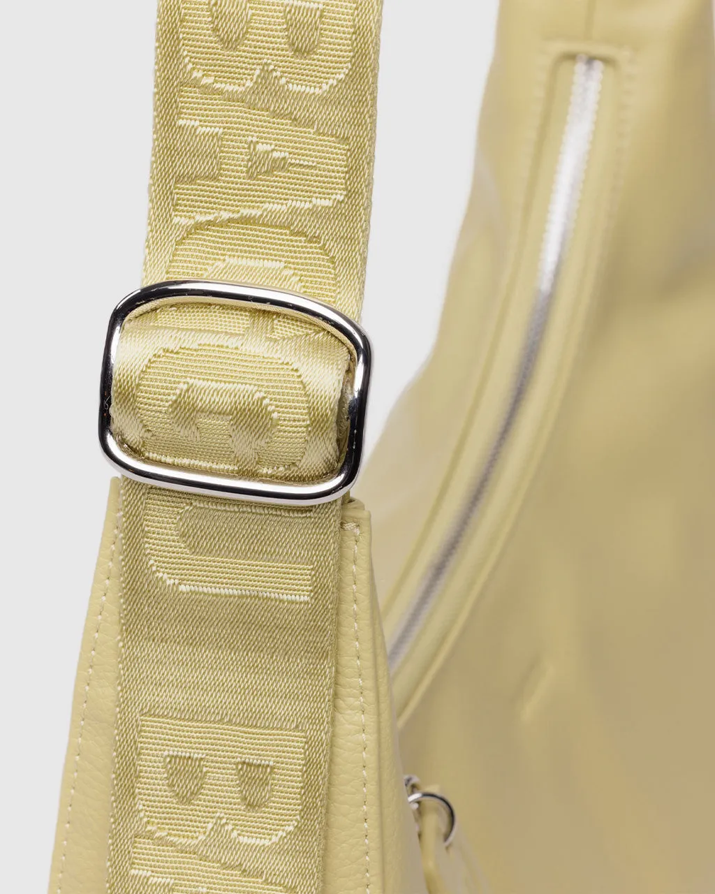 Medium Recycled Leather Crescent Bag - Straw sold by ban.do product image thumbnail 4