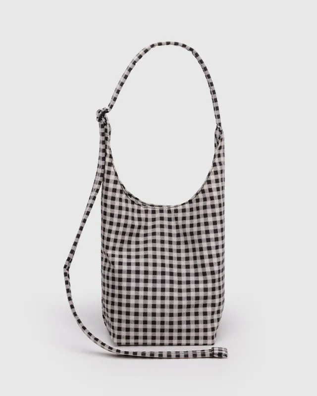 Small Nylon Sling - Black & White Gingham sold by ban.do