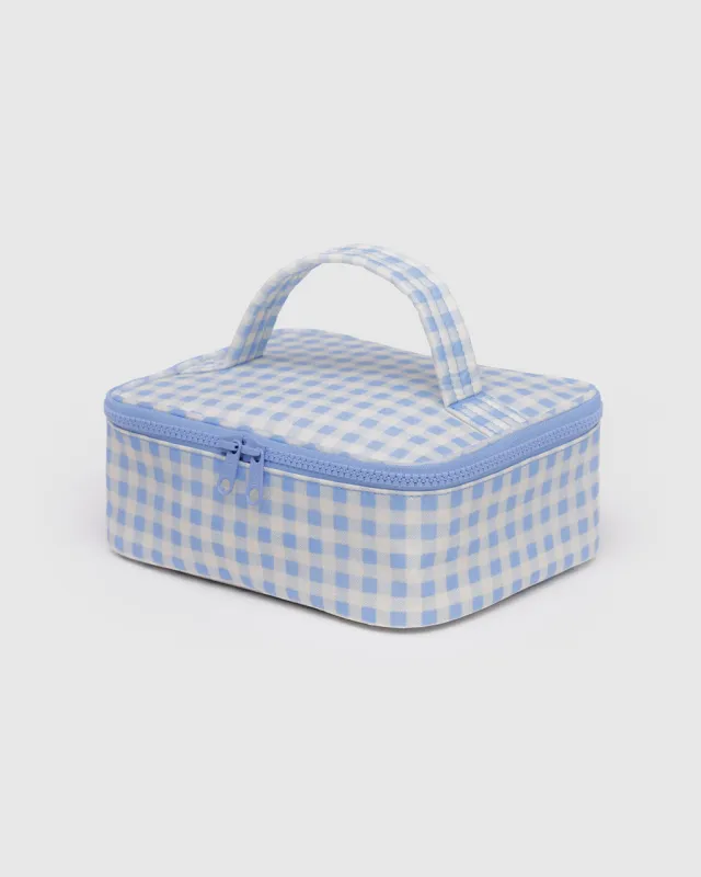 Small Cosmetic Case - Light Blue Gingham sold by ban.do