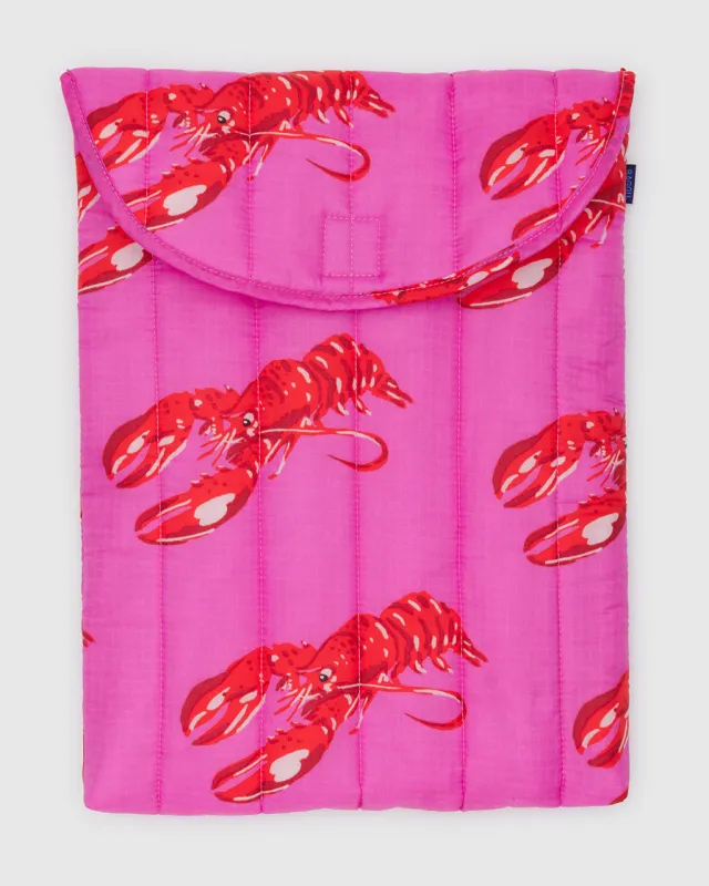 Puffy Laptop Sleeve 16" - Pink Lobster sold by ban.do
