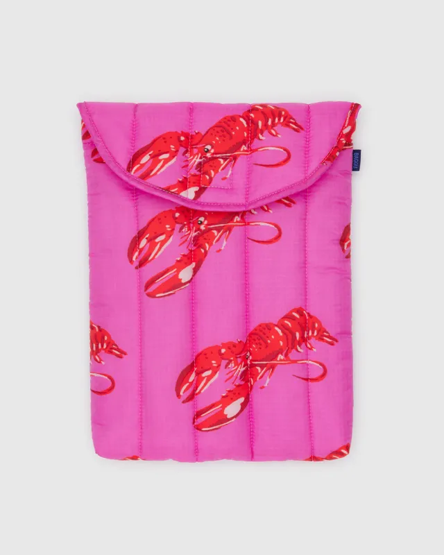 Puffy Laptop Sleeve 13" - Pink Lobster sold by ban.do