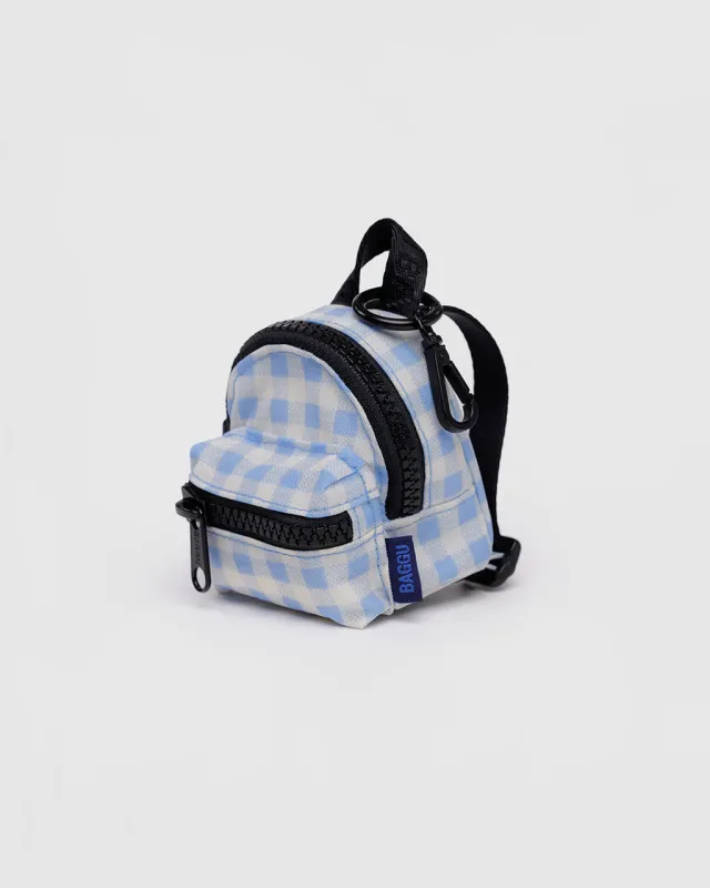 Backpack Charm - Light Blue Gingham sold by ban.do